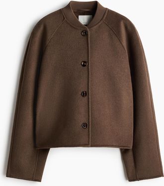 H&M Handgefertigte Jacke aus Wollgemisch - Beige