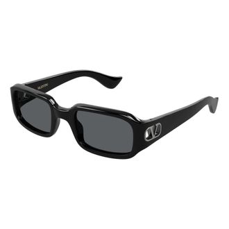 Valentino Sunglasses, female, Black, Size: 53 MM Rectangle Sunglasses