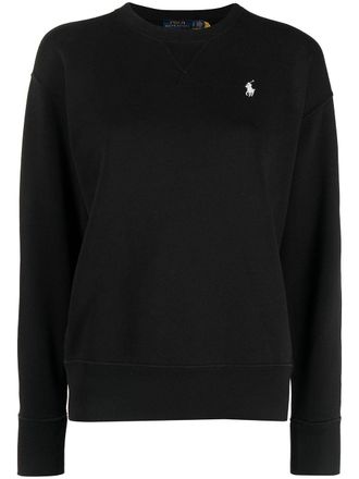 Polo Ralph Lauren logo-embroidered sweatshirt - Black