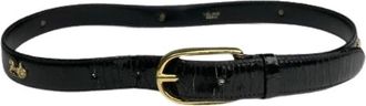 Celine Pre-owned Belts, female, Black, Size: ONE SIZE Pre-owned Leather Belt