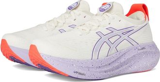 Asics Gel-nimbus 27 Tokyo Womens Shoes Cream/Edo Purple : 8.5 B - Medium, Synthetic