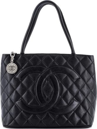 Chanel Medallion Quilted Caviar tote bag - Nero