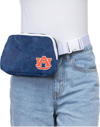 ZooZatZ Auburn Tigers Floral Print Fanny Pack in Navy at Nordstrom