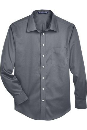 Devon & Jones Crown Collection Tall Solid Stretch Twill Woven Dress Shirt