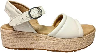 Timberland sandali Pelle - Dames - Sleehakken - Wit - 37 1/2 EU - Leer - Schoenen