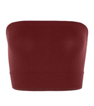 Wolford Red Solid Strapless Top