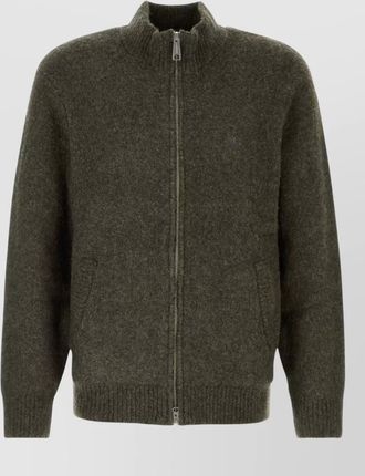 Carhartt Work in Progress textured knit high-neck zip-up jacket