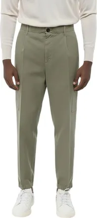 Brunello Cucinelli Green Tapered Cargo Trousers