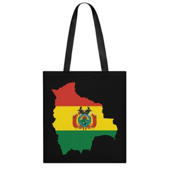 Generic Clipart Bolivia Flag Map Womens Tote Casual Shopping Bag Lightweight Shoulder Bags Hobos Handbag for Work Travel Daily 35x40cm