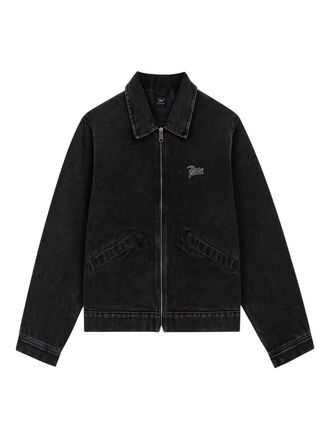 Patta zip-fastening logo-embroidered jacket - unisex - Cotton - L - Black