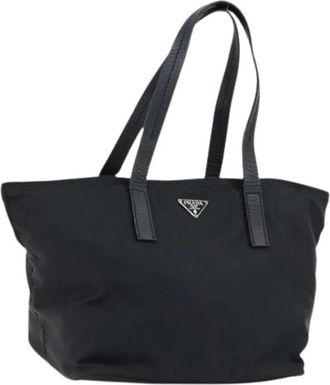 Prada Pre-owned Nylon Tote Bag - Dames - Vintage Shopper - Zwart - ONE Size - Nylon - Vintage