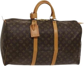 Louis Vuitton Vintage, unisex, Bruin, ONE Size, Pre-owned Weekendtas