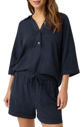 Splendid Coastal Relaxed Top in Navy at Nordstrom Rack, Size Small