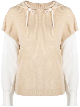 Max & Moi Felpa con cappuccio - Toni neutri