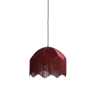 Light & Living L&aacute;mpara Colgante - Malacia - Rojo - Rafia - Light&living
