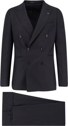 Tagliatore Double-breasted Suit Set - Heren - Business pakken - Zwart - S - Wol - Kostuums