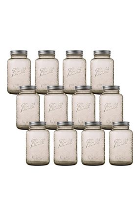 Ball Vintage Glass Mason Jars, 32 Ounce, Pack of 12 in Sand at Nordstrom