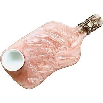 Tiramisu Decorative Resin Cheese Platter & Bowl in Pink at Nordstrom Rack