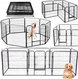 OEM Corral Para Perros, Gatos, Cachorros, Conejos, Corral, Jaula, Puerta 80x80