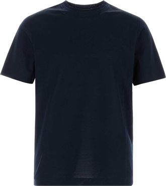 Canali Midnight Blue Cotton T Shirt