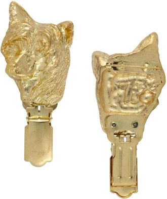 OEM Chin Japon&eacute;s, Spaniel Japon&eacute;s: Broche Con Clip, Portan&uacute;mero De Salida Ba&ntilde;ado En Oro, Elegante Insignia Para Exposiciones Caninas De Art-dog