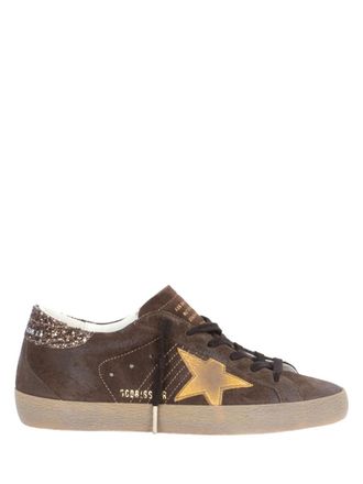 Golden Goose Brown Lace Up Sneakers
