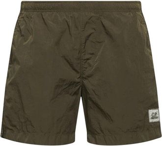C.P. Company Logo Zwemshorts - Heren - Strandmode - Groen - S - Badmode