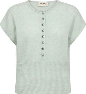 Mos Mosh Ronde hals gebreid - Dames - Ronde hals truien - Groen - S - Truien & Vesten