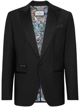 Philipp Plein Blazer met puntige revers - Zwart