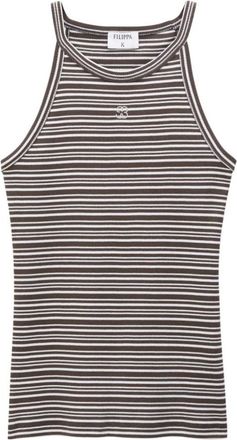 Filippa K Sleeveless Top - Dames - Tops zonder mouwen - Bruin - L - Katoen - Tops