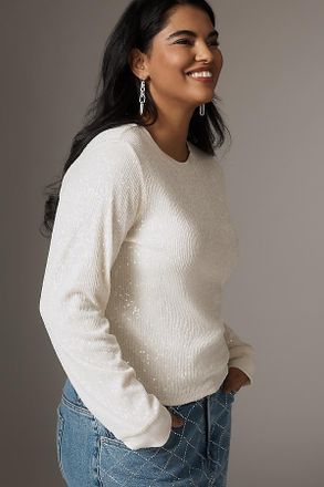 Sanctuary Plus Long-Sleeve Sparkle Top
