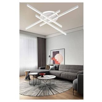 Trade Shop Trade Shop Traesio - Trade Shop - Plafoniera Led 45 W Bianca Da Soffitto Lampadario Luce 6500k 4000k 3000k Pn-21b