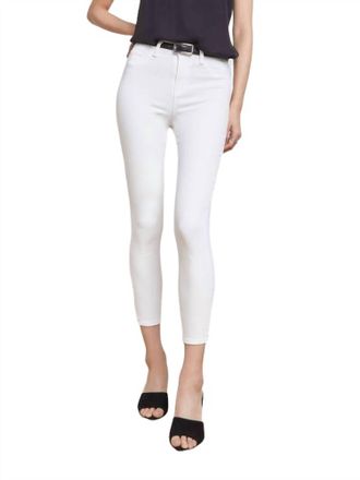 L'agence Margot High Rise Skinny Jeans In Blanc
