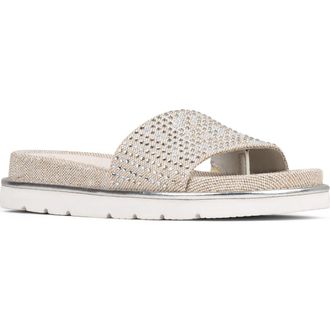 Donald J Pliner Joella Slide Sandal in Silver at Nordstrom Rack, Size 9.5