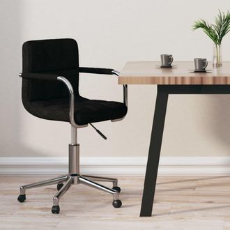 Les Tendances Silla De Oficina Giratoria De Tela Negra Vidaxl