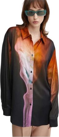 Stine Goya Sophia Abstract-patroon Print Shirt - Dames - Overhemden - Veelkleurig - XS - Overhemden