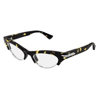 Bottega Veneta Glasses, unisex, Brown, Size: 52 MM Angle Cat Eye Sunglasses