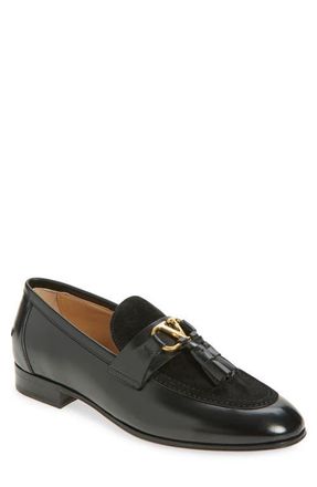 Valentino Garavani VLOGO Loafer in Black at Nordstrom, Size 10Us