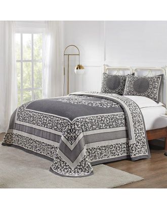 Superior Lyron Boho Mandala Lightweight Woven Jacquard Oversized Cotton Blend Bedspread And Sham Set