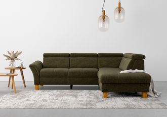 HOME AFFAIRE Ecksofa »Lindgren L-Form« wahlweise mit TV-Funktion, Stauraum und Kopfteilverstellung
