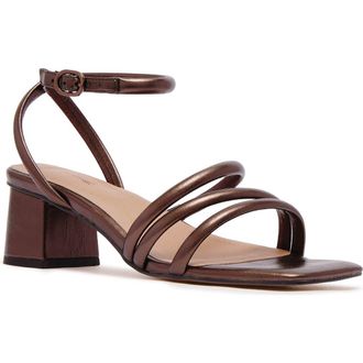 FRANKiE4 Ramsay Block Heel Sandal in Bronze at Nordstrom, Size 11