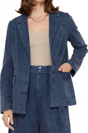 Current Air Cotton Blazer Jacket In Vintage Indigo