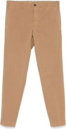 Incotex Camel Chino Broek met Elastaan - Heren - Chinos - Beige - 2XL - Broeken