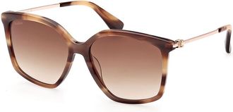 Max Mara MM0055 48F Womens Sunglasses Tortoiseshell Size 56
