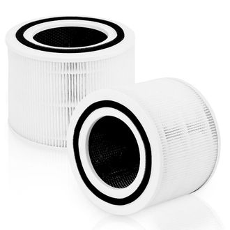 OEM Dos Cartuchos De Filtro Para Purificador De Aire, Fabricados En Pl&aacute;stico, Cartuchos De Filtro De Repuesto Para Purificador De Aire