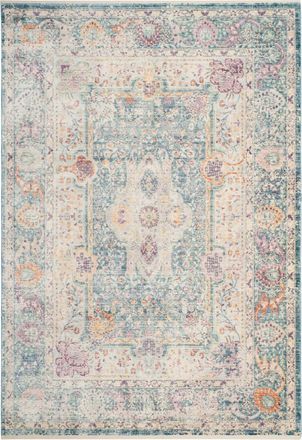 Safavieh Alfombra Viscosa Blu/Neutrale 183 X 274 cm