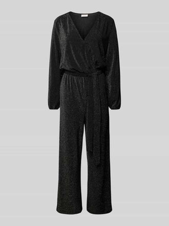 Freequent Jumpsuit mit Effektgarn Modell GLITTO in Black, Gr&ouml;&szlig;e XL