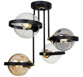 OEM L&aacute;mpara Colgante Moderna Con Anillo De Vidrio Mix