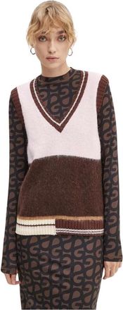 Stine Goya V-hals Vest - Dames - V-hals truien - Veelkleurig - M - Wol - Truien & Vesten