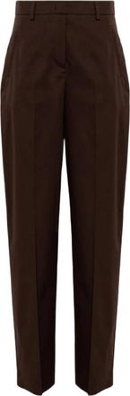 Blugirl Broek met splitzakken - Dames - Vrijetijds broeken - Bruin - S - Katoen - Broeken